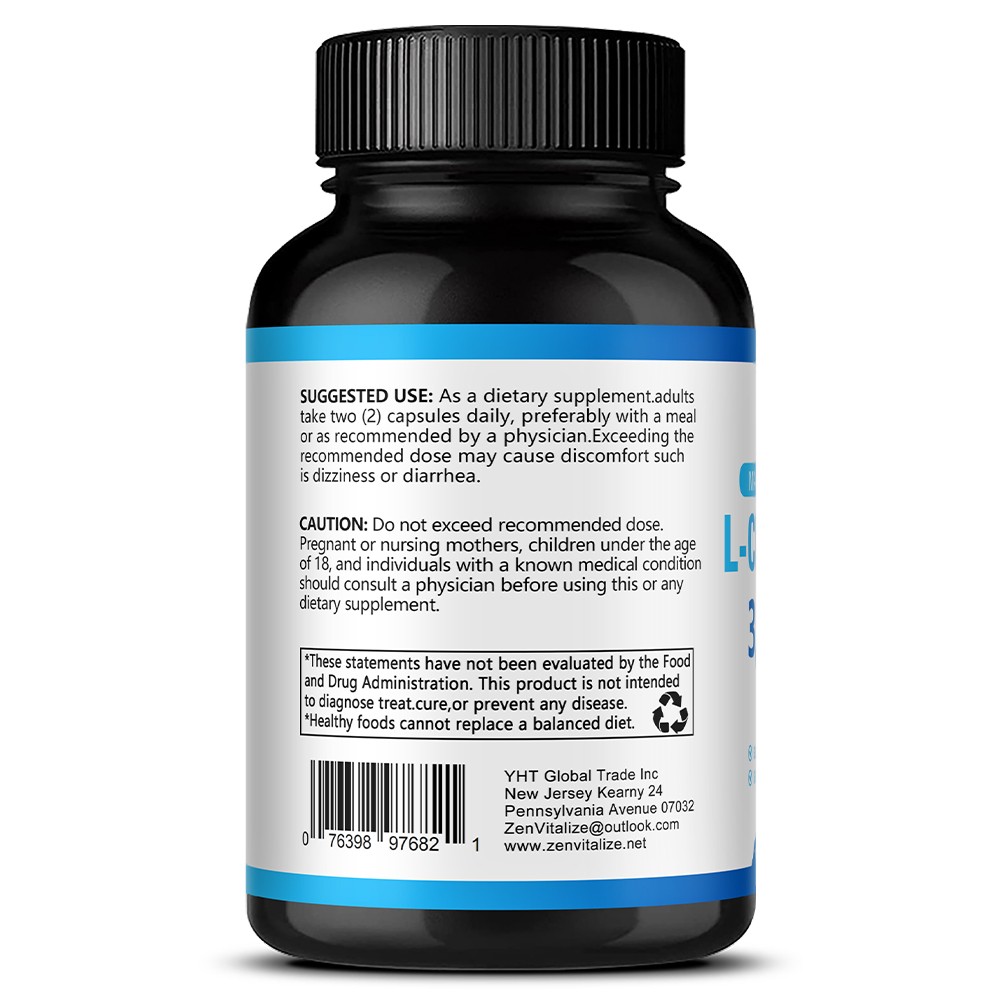 L Citrulline 3000mg Supplement L Arginine Muscle Recovery Pump Capsules 30-120