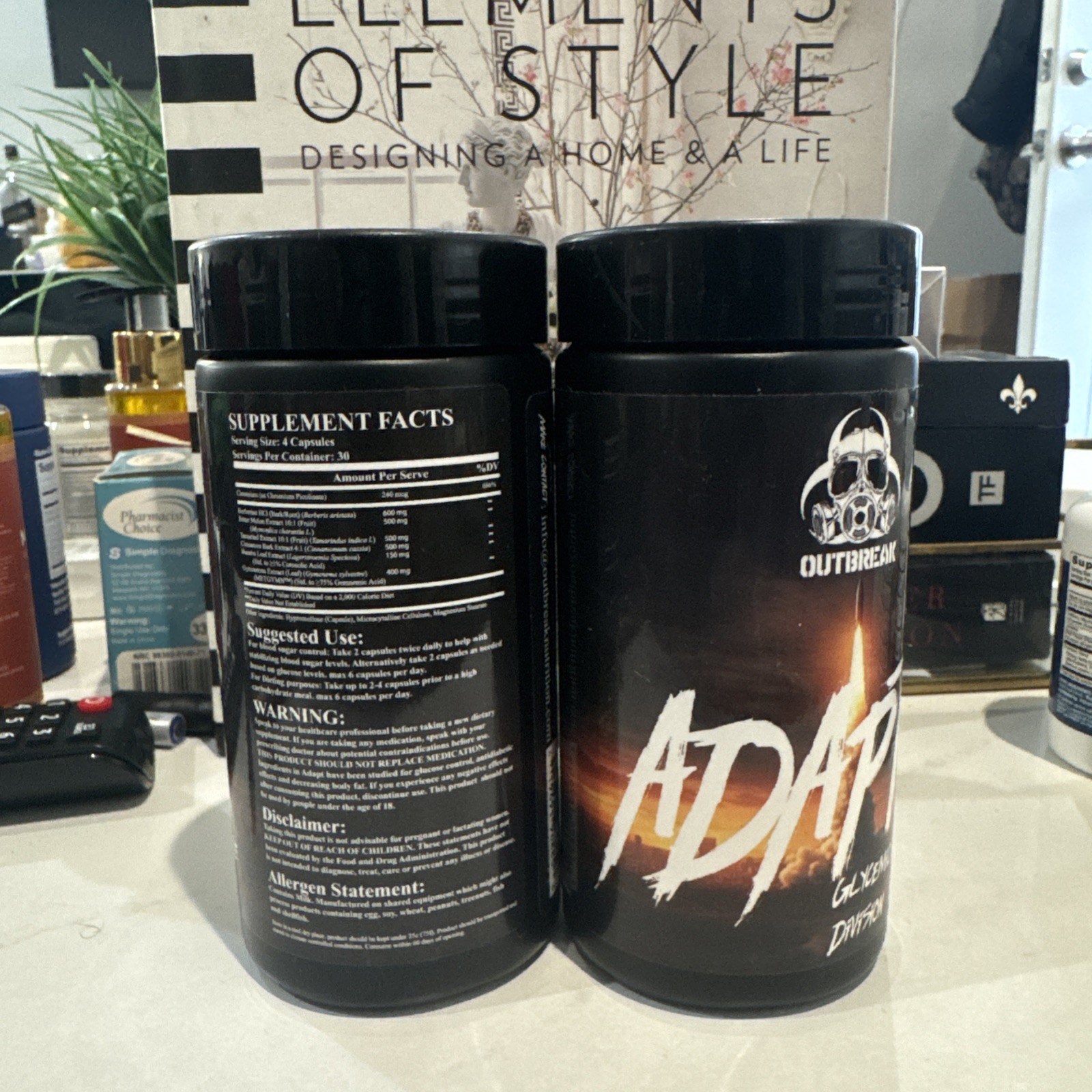 OUTBREAK ADAPT GLYCEMIC WARFARE DIVISION, 30 SERVINGS, NEW FAS SHIPP 2Pack