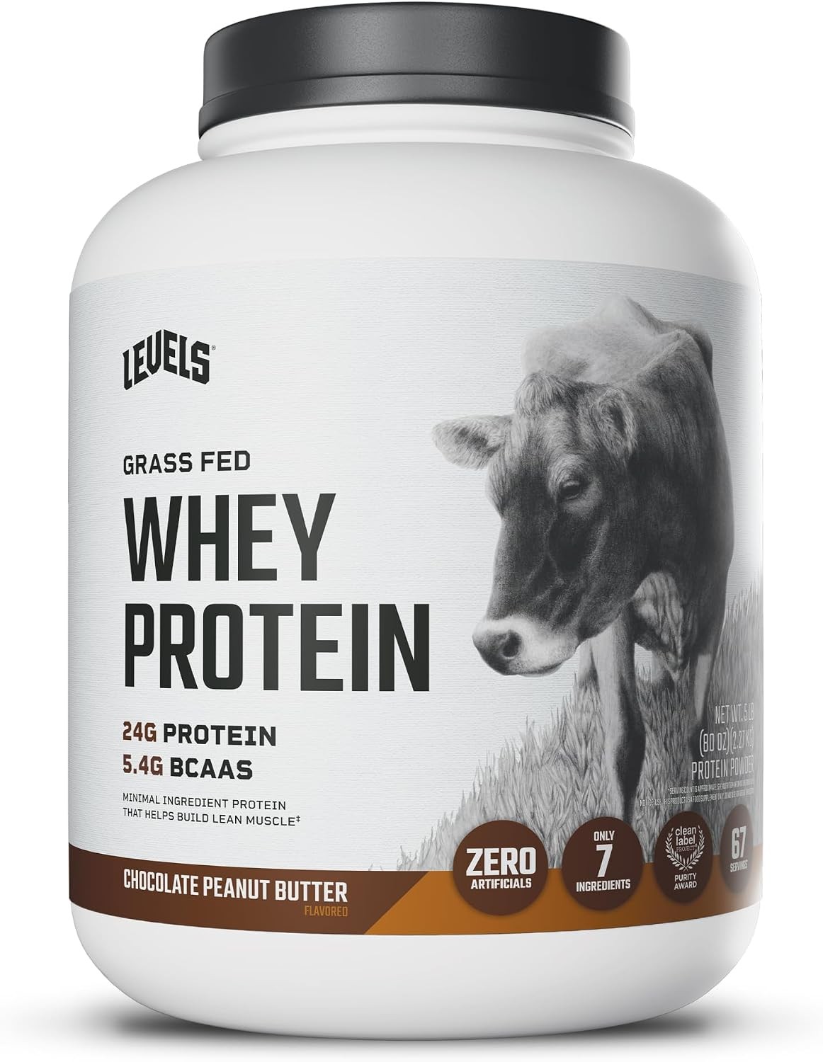 Whey Protein Powder 2LB Chocolate BCAA Clean No Sugar Proteina Suplemento