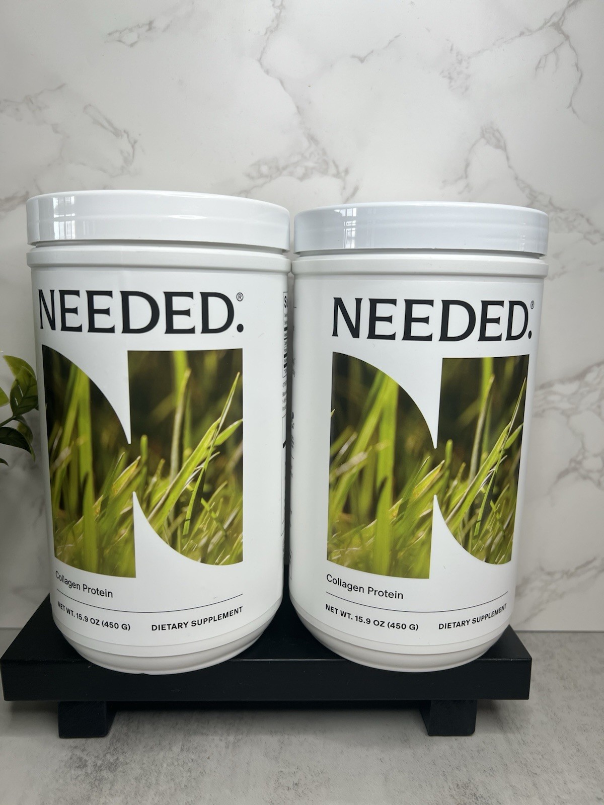 NEEDED. Collagen Protein Powder Unflavored Easy-Mix 2 Pack! 15.9oz Exp 05/27