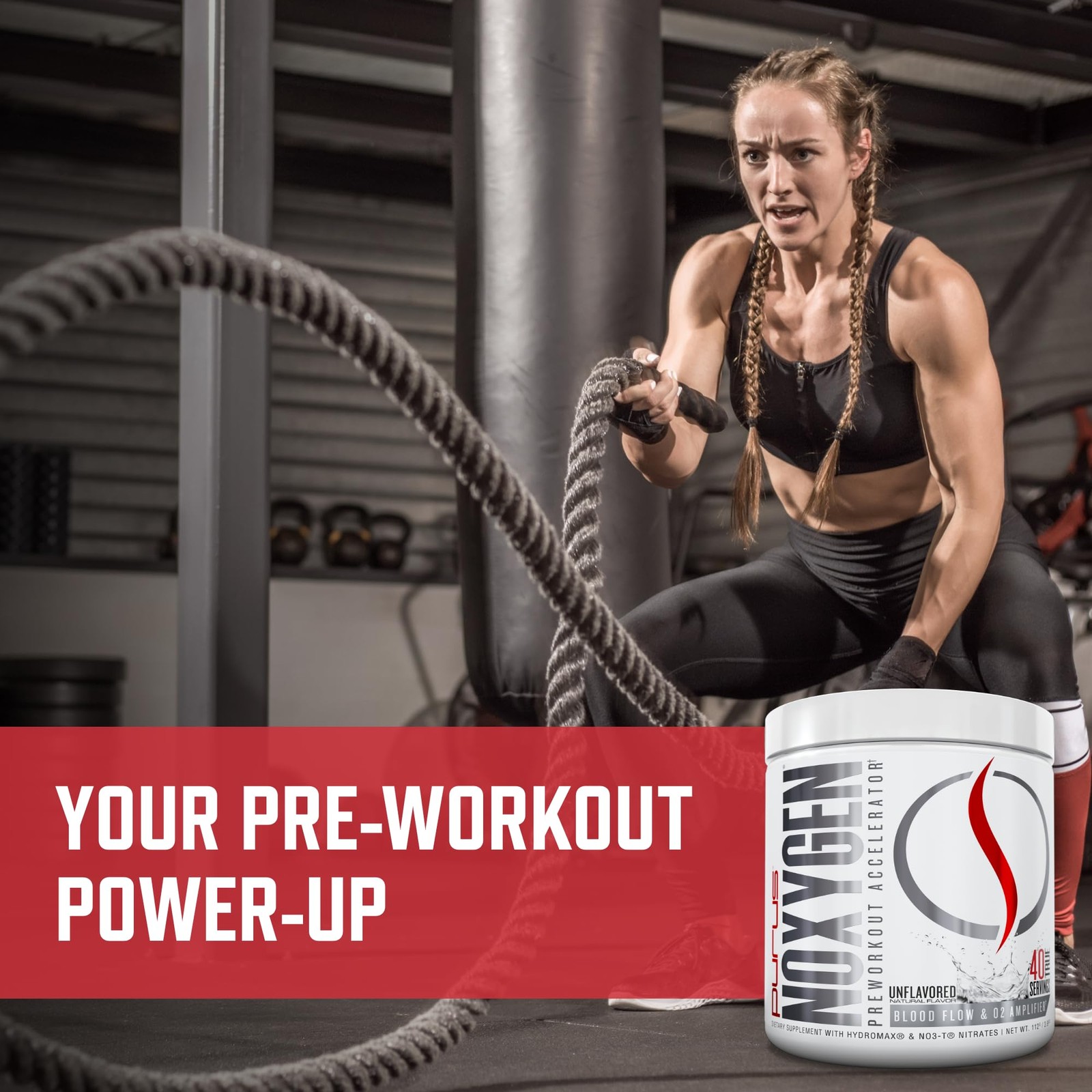 Purus Labs NOXygen Powder Pre-Workout Accelerator | 40 Servings (Pack of 1)