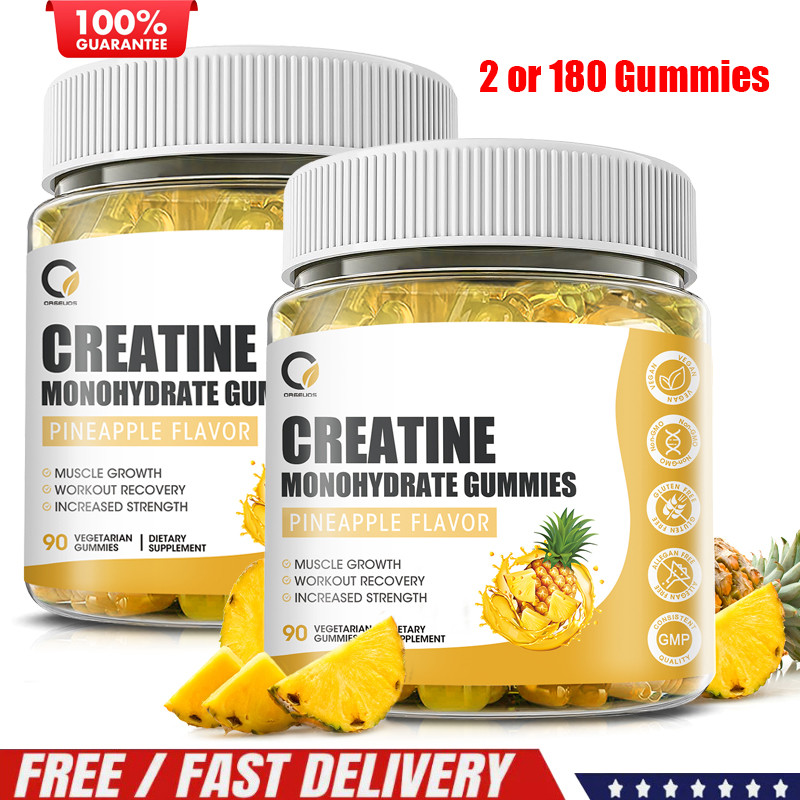 Creatine Monohydrate Gummies Muscle Strength for Men&Women, Energy Boost