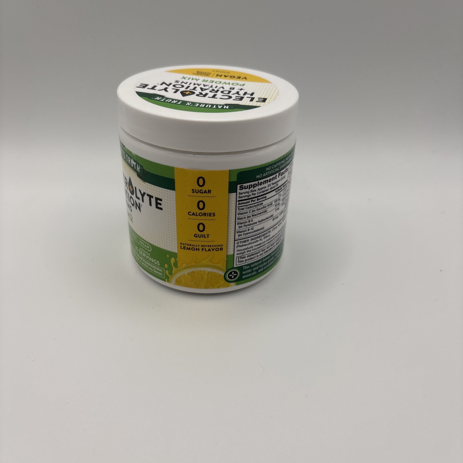 Electrolyte Hydration + B Vitamins Powder Mix Lemon 4.3 oz Exp. 02/27 New