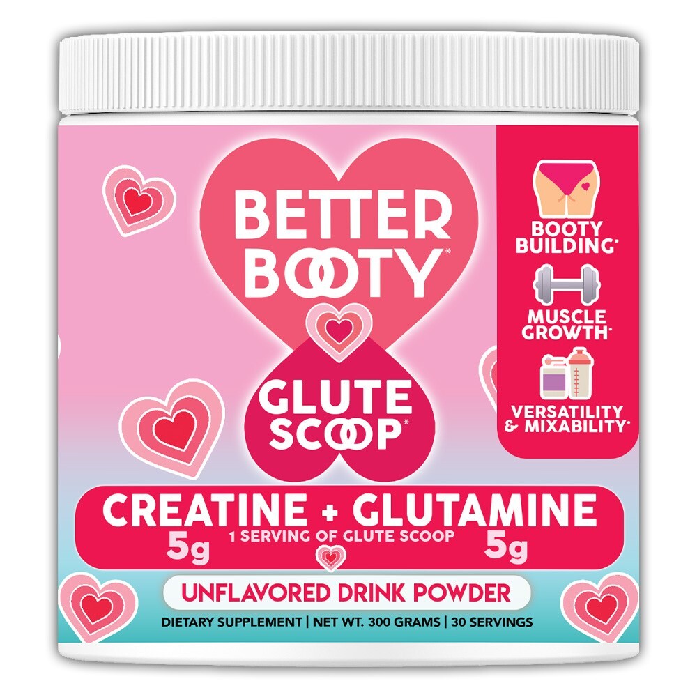 Angry Supplements Better Booty Glute Scoop Creatine Women Butt Builder Drink Mix