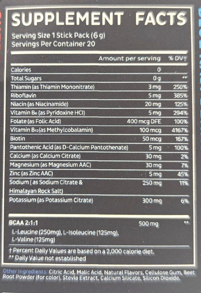 Zeal Naturals Enhanced Electrolytes, 20 Stick Packs, Variety Pack, Exp. 1/27