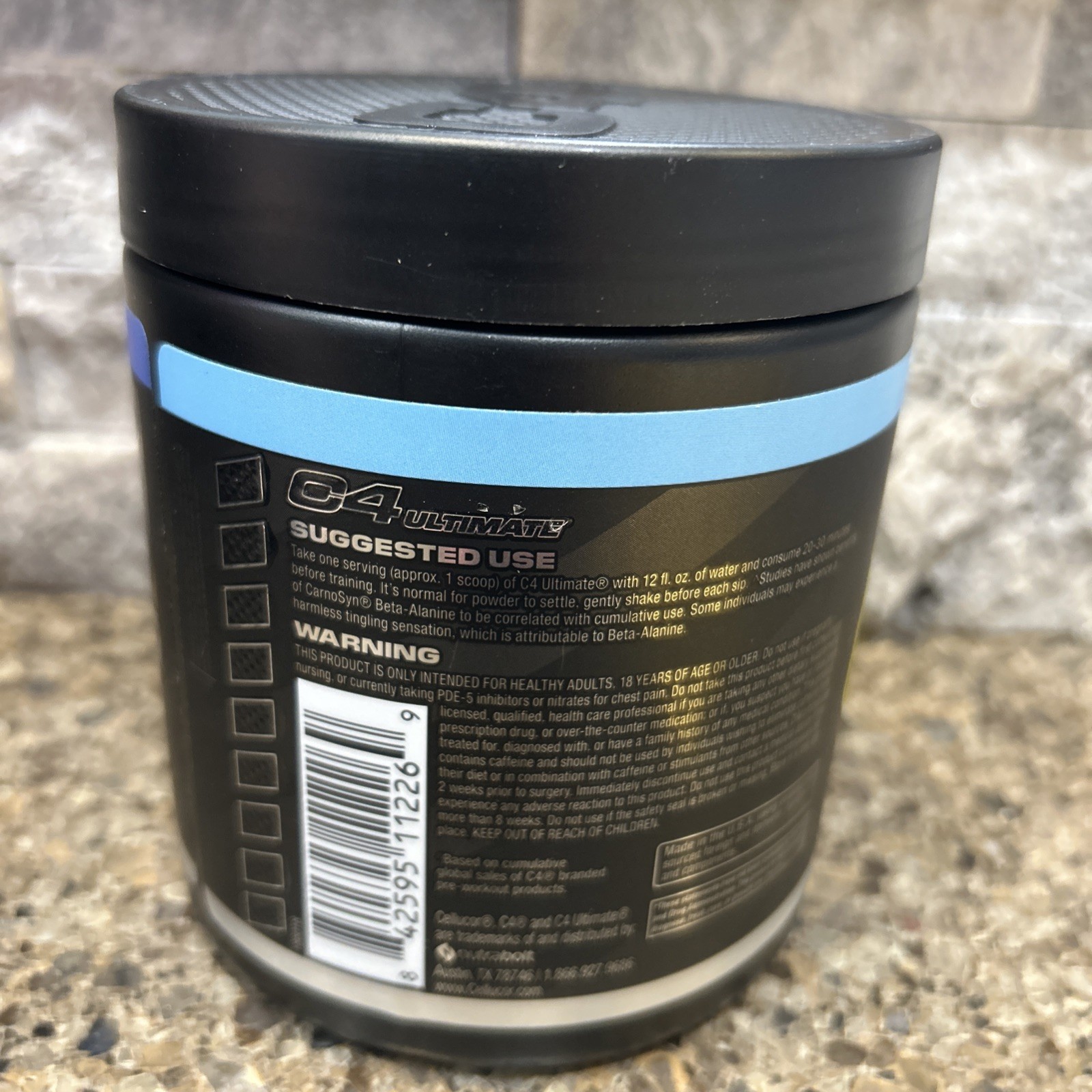 New sealed C4 Ultimate Pre-Workout Icy Blue Razz 14.1 oz (400 g) exp. 05/2027