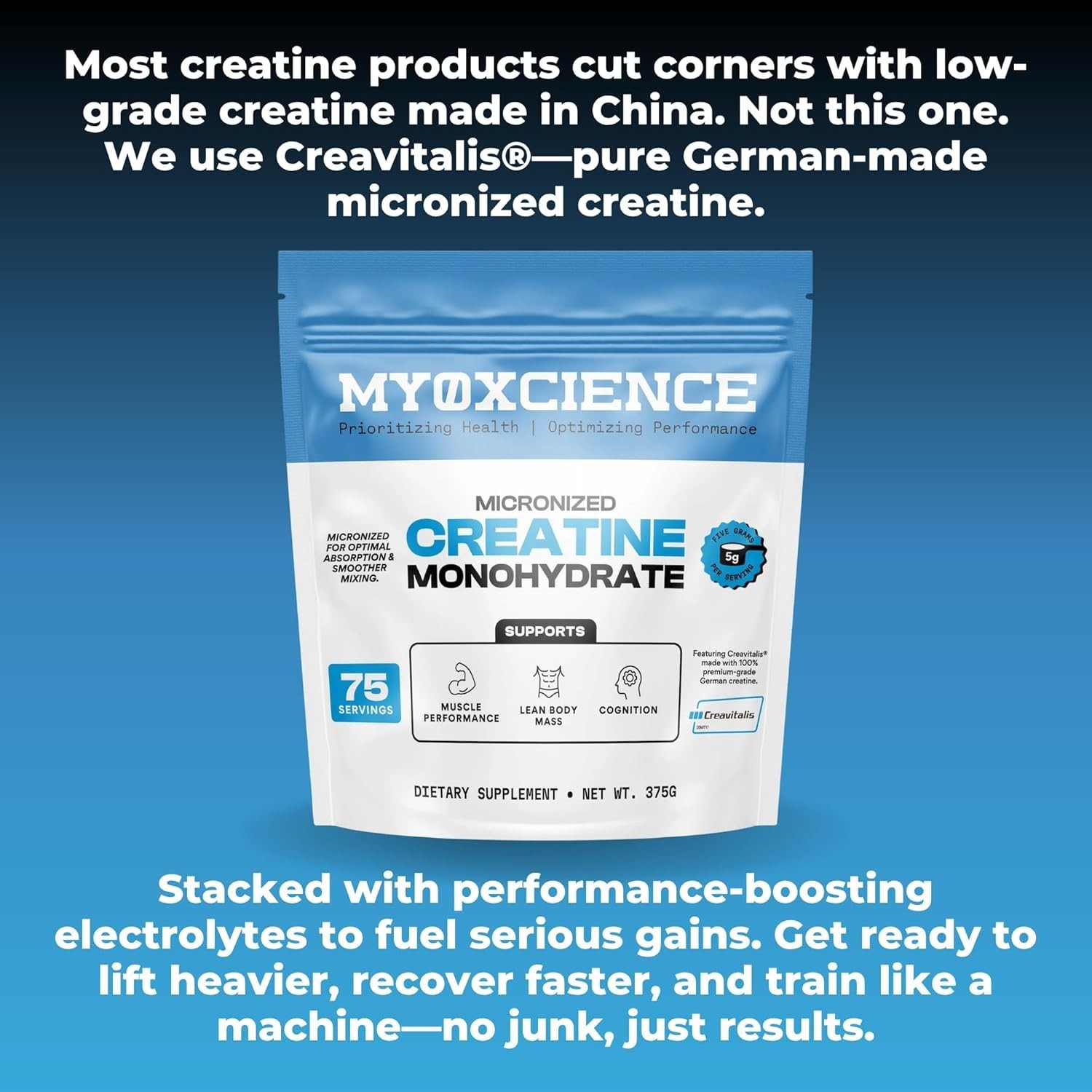 MYOXCIENCE Micronized Creatine | with 100% Creavitalis—The World’s Purest Mic…