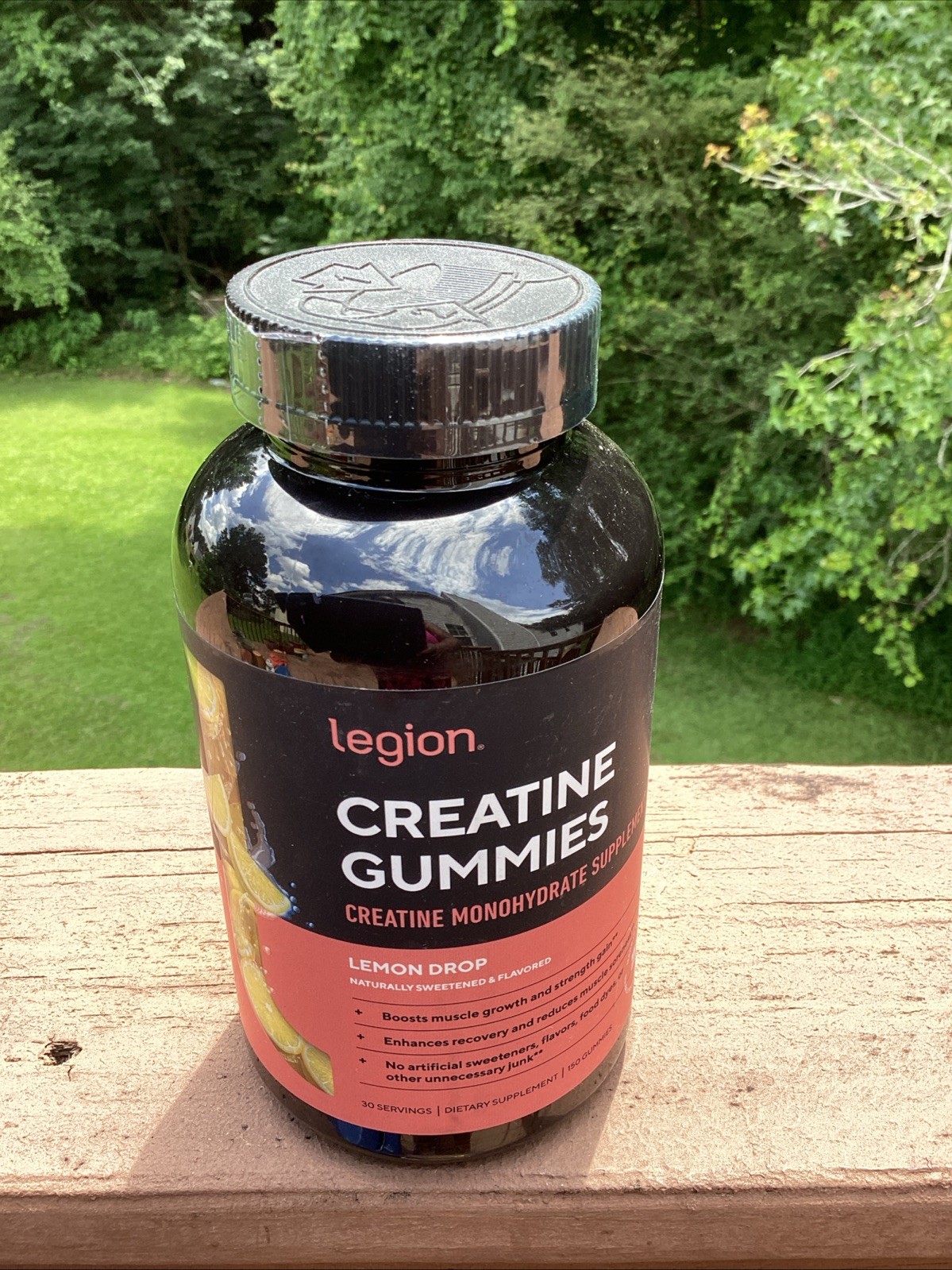 Legion Creatine Monohydrate Gummies Lemon Drop 5000mg 30 Day Supply Exp 12/26