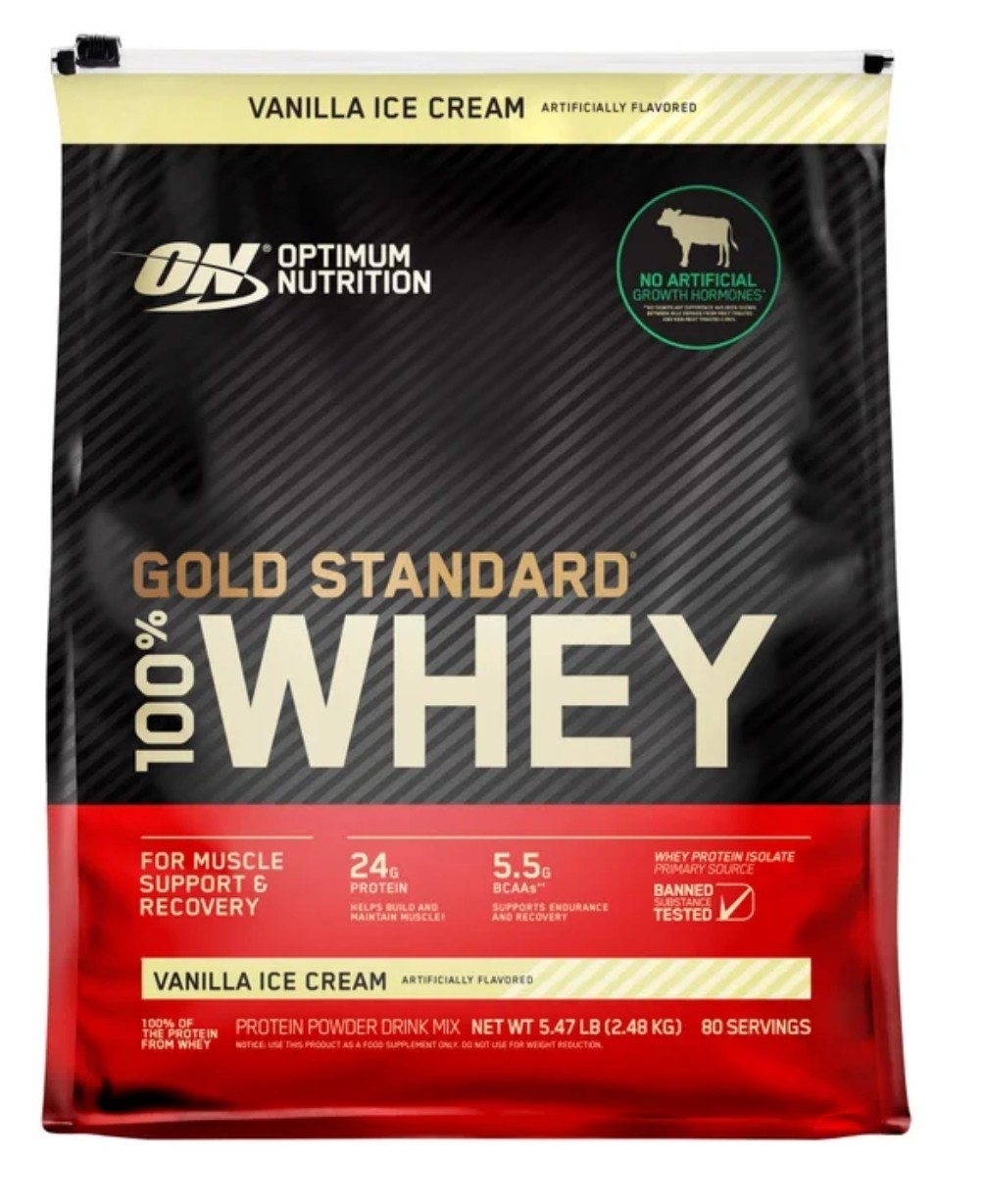 Optimum Nutrition Gold Standard 100% Whey Protein, 80 Servings (Pack of ONE)