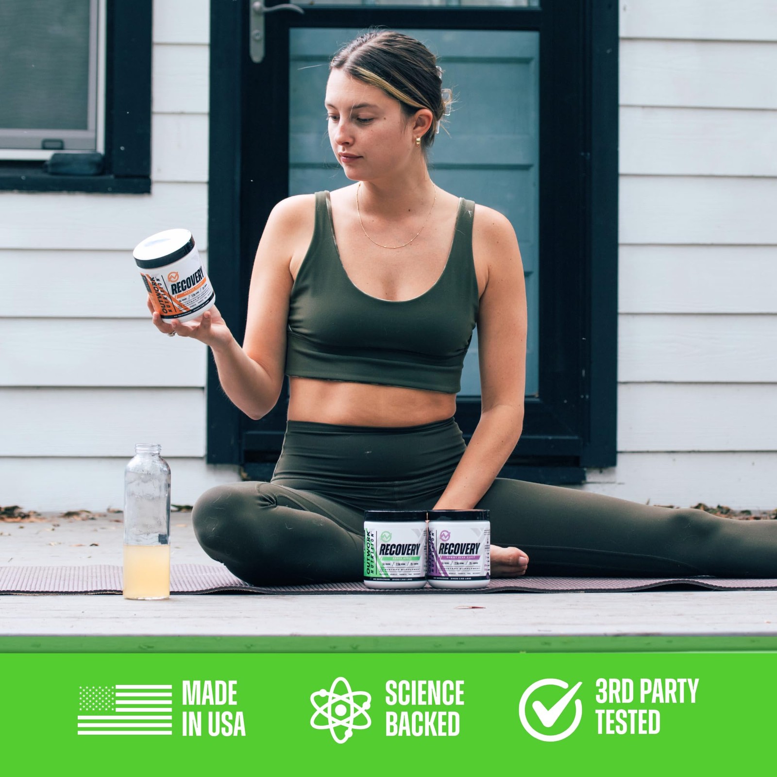 Post Workout Recovery Powder – Creatine Monohydrate, KSM-66 Ashwagandha & Tar…