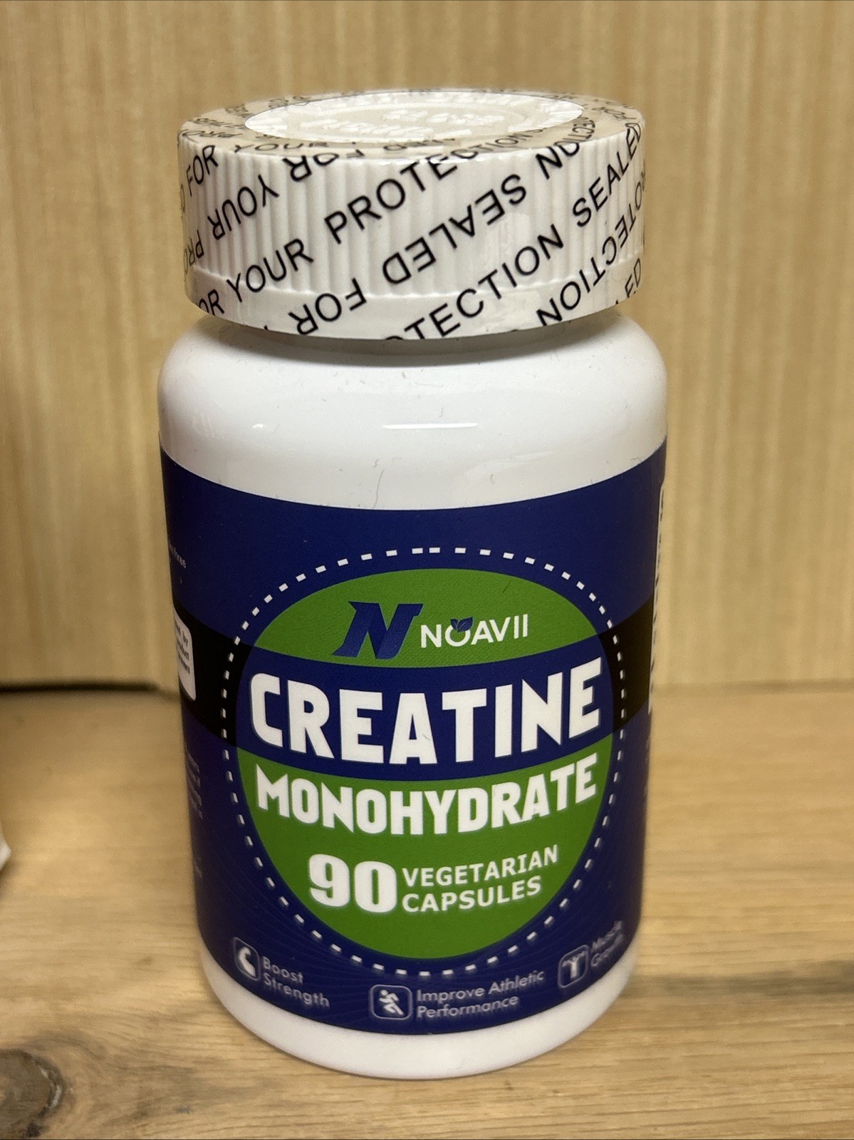 NoavII Creatine Monohydrate Boost Strength 90 Capsules Exp. 07/2026