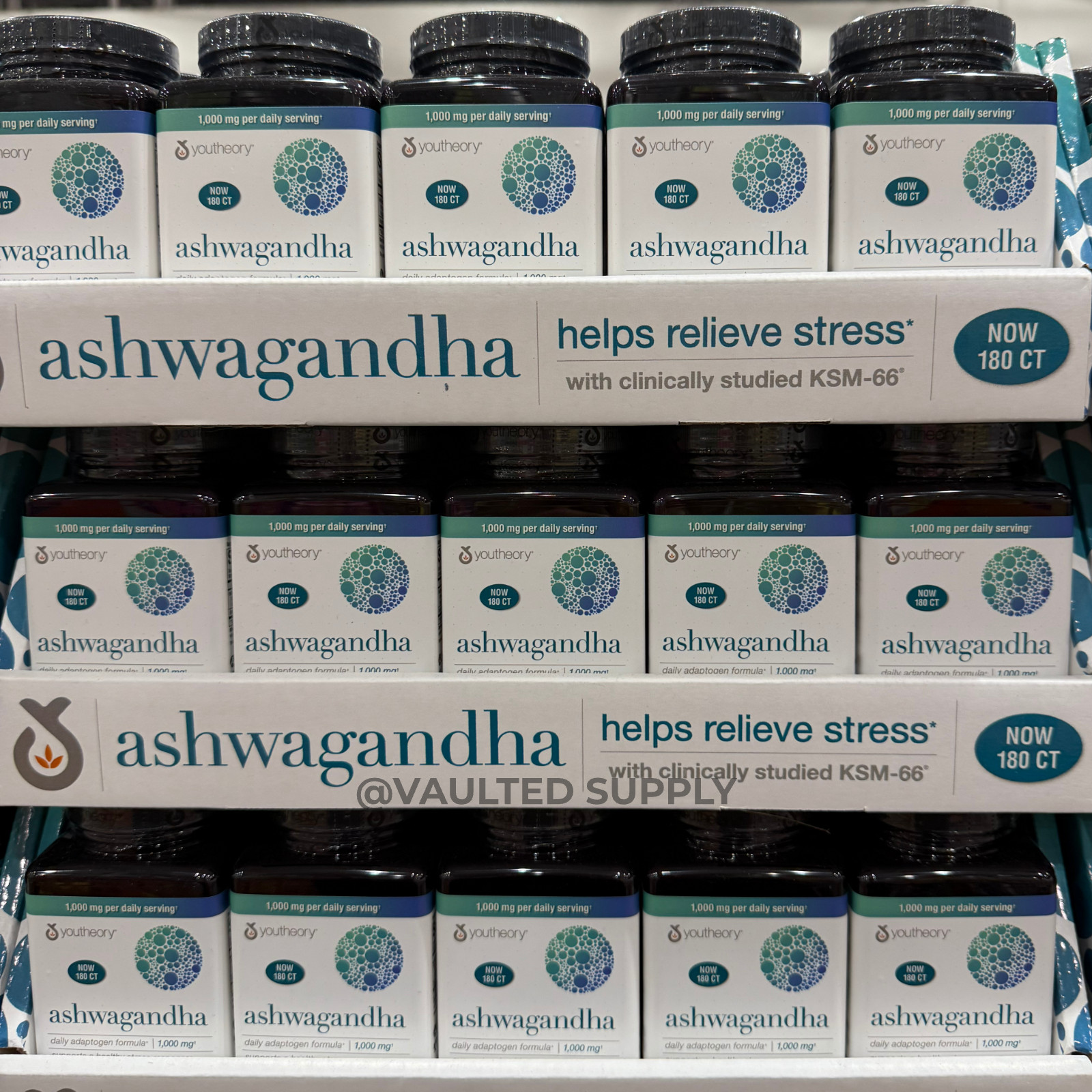 Youtheory Ashwagandha 1000 mg 180ct 05/27 – (2 Pack)