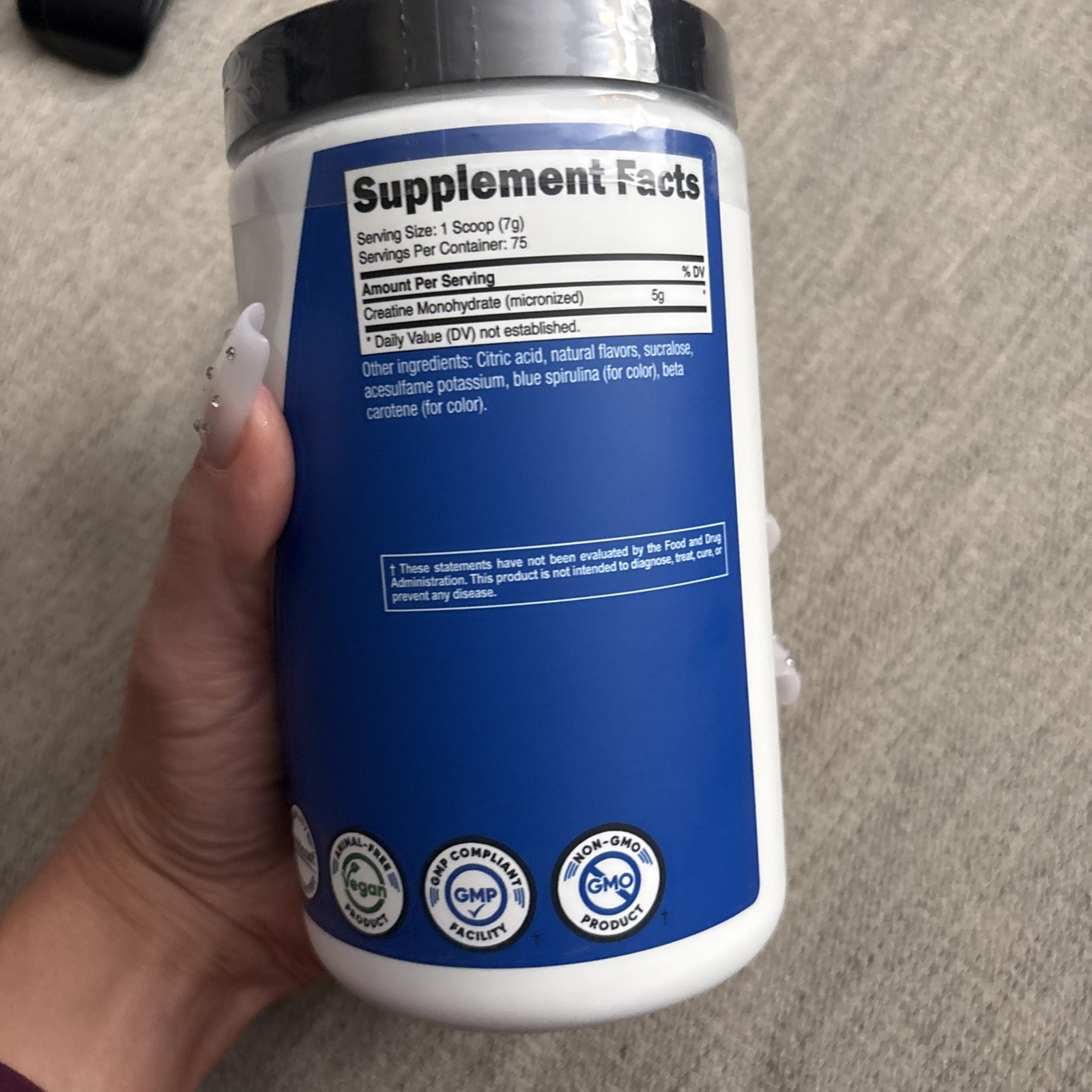 Nutricost Creatine Monohydrate Powder (Coastal Explosion, 500 Gram) – Micronized