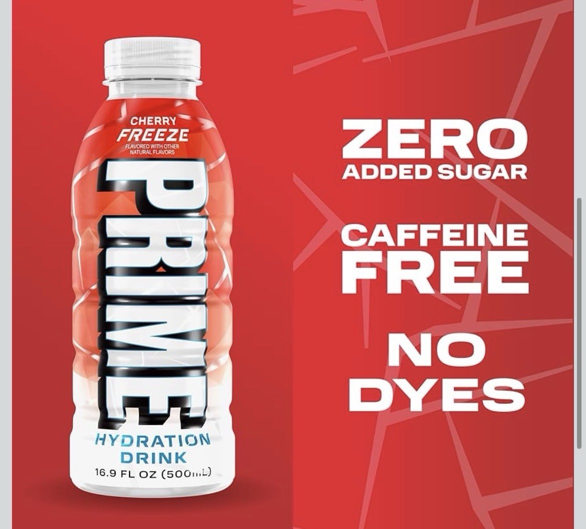 PRIME Hydration CHERRY FREEZE, Sports Drinks with Coconut Water