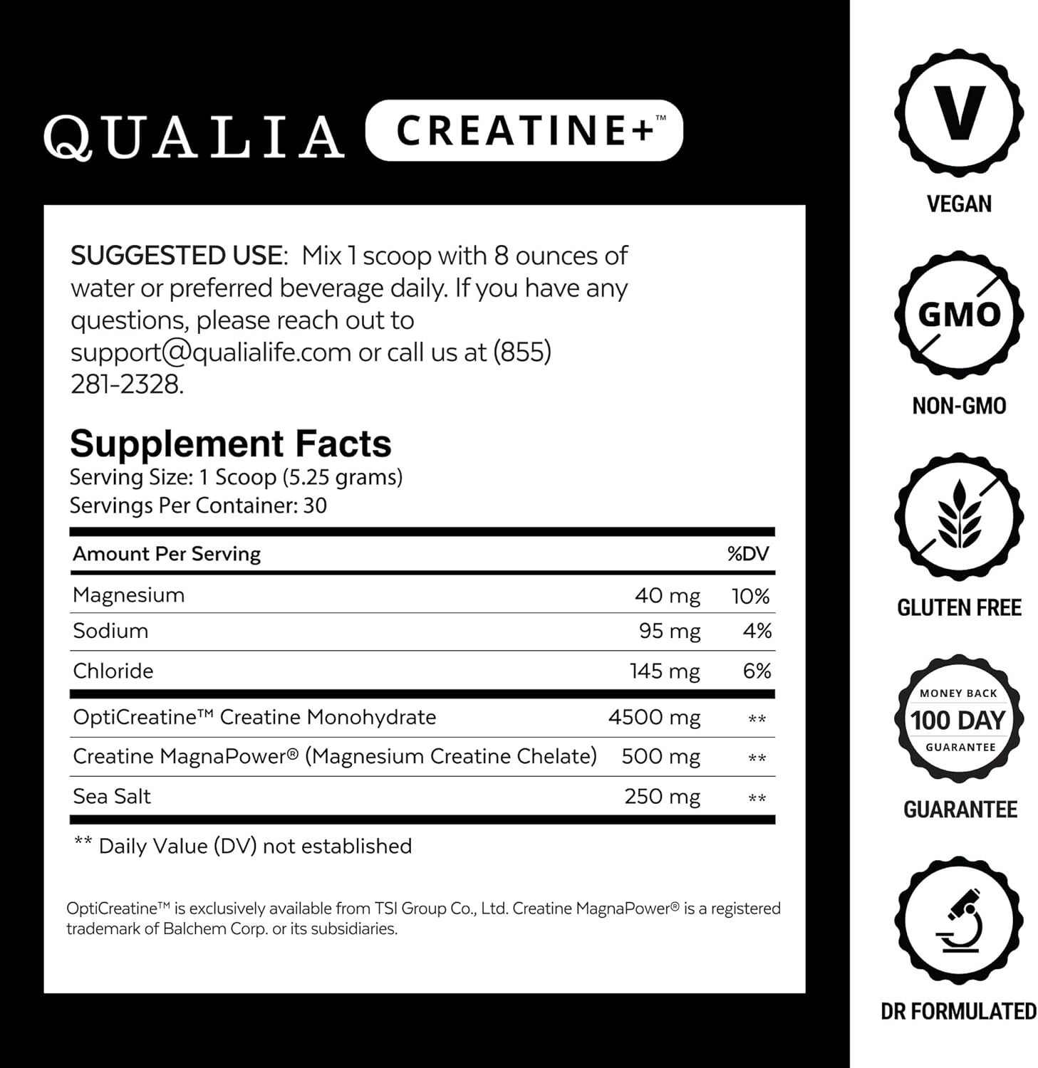 Qualia Creatine | Advanced Creatine Complex | 2 Sources + Magnesium | Optimiz…