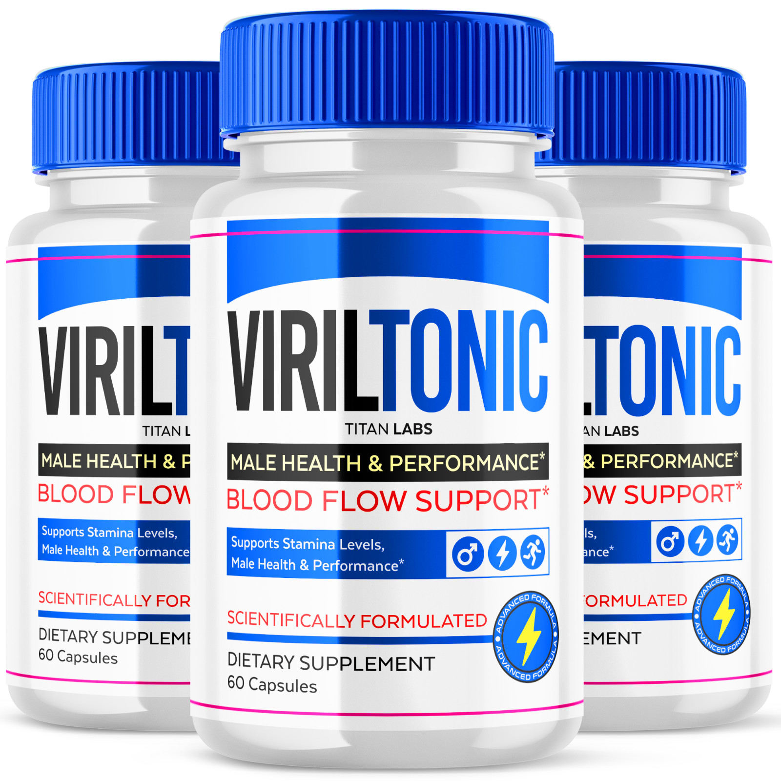 Viriltonic for Male, Viril Tonic Advanced Formula Men Support (180 Capsules)