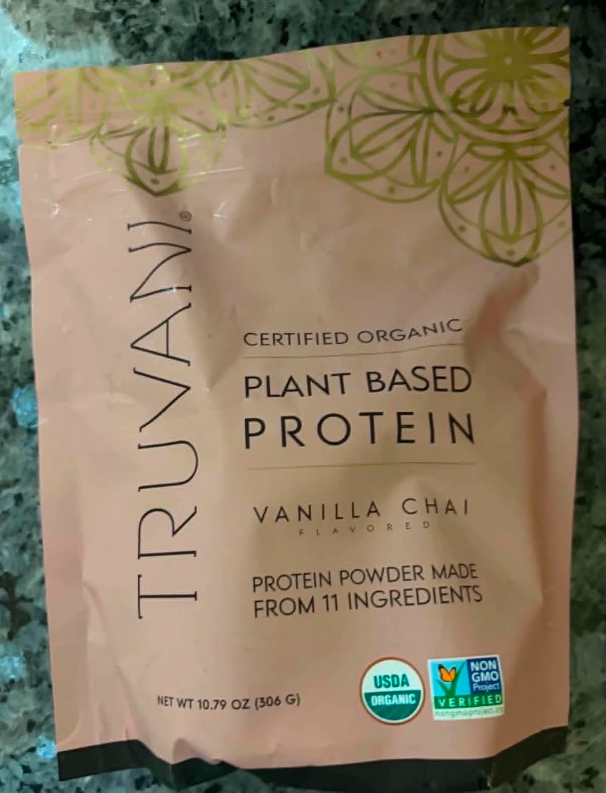Truvani Organic Plant Based Protein Powder Vanilla or Vanilla Chai