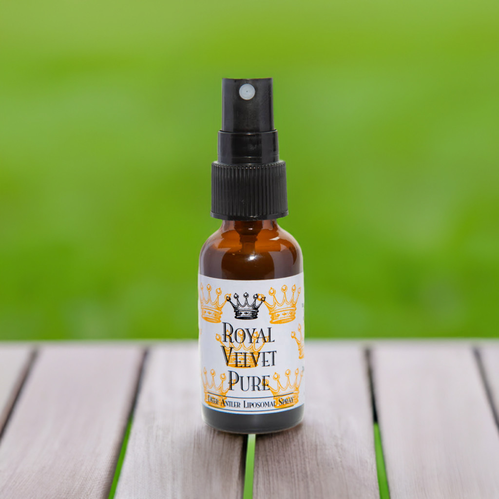 Royal Velvet Pure – Premium Deer Antler Velvet Spray (Unflavored) – 3 Pack