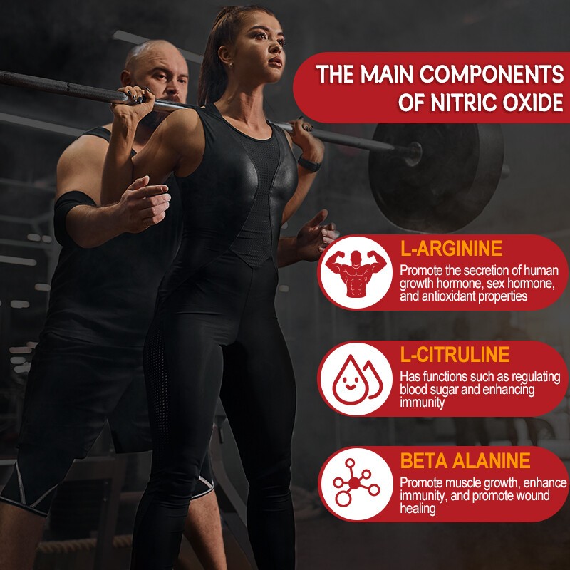 60 Nitric Oxide Booster Supplement w/ L-Arginine Premium Workout Muscle Capsule