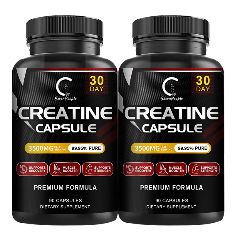 90 Pills Creatine Monohydrate Capsules 3500mg, Muscle Stregth Gaining Support