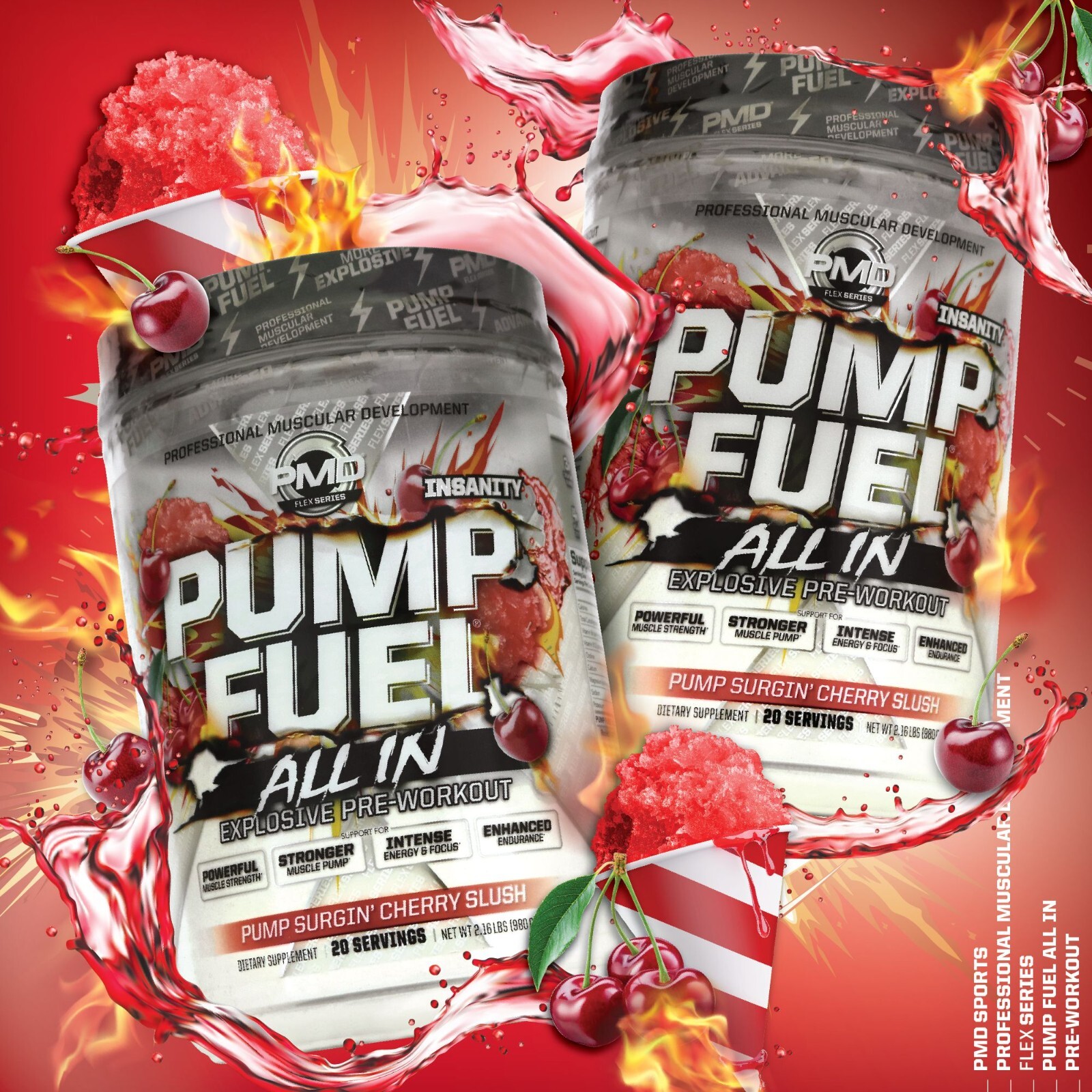 Pump Fuel ALL IN Insanity Ultimate Muscle Pump Supplement & Pre Workout Powder