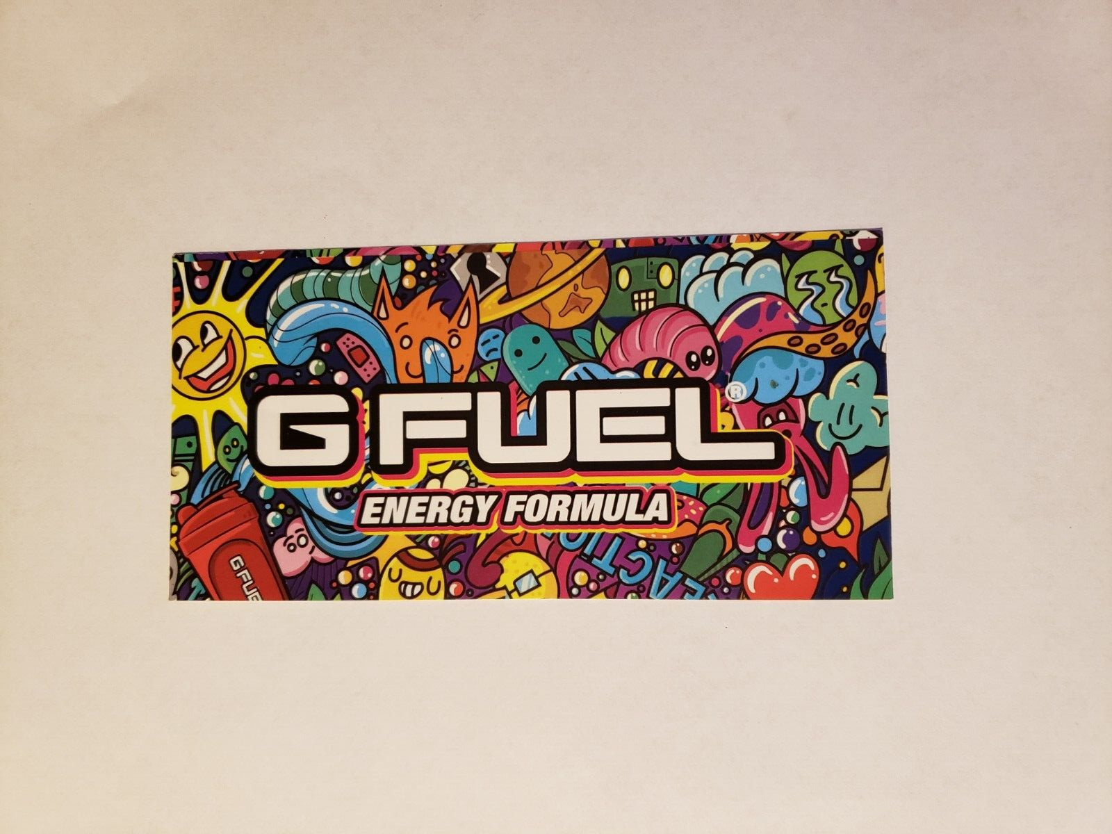 Gamma Labs GFuel Limited Edition Sticker Doodle Decal (6 x 3)