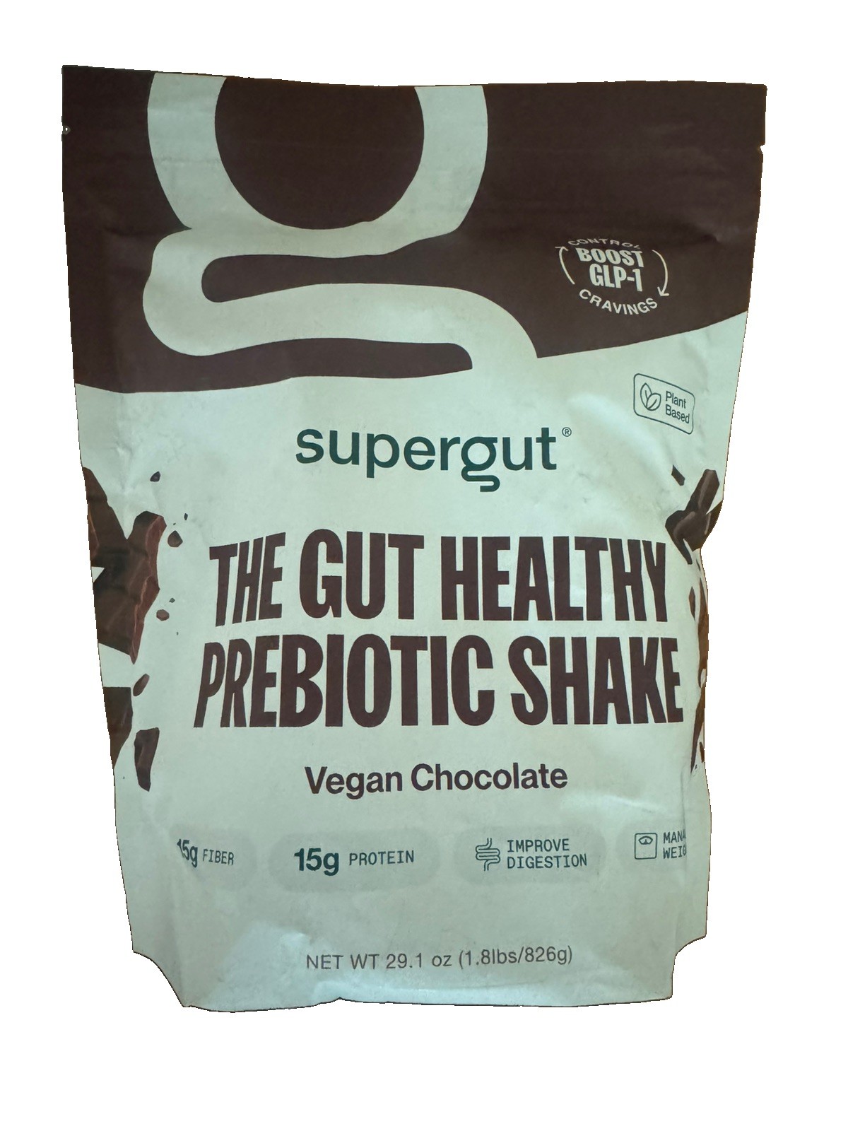 Supergut Prebiotic Protein And No Added Food Snack Vegan Chocolate 14 Servings