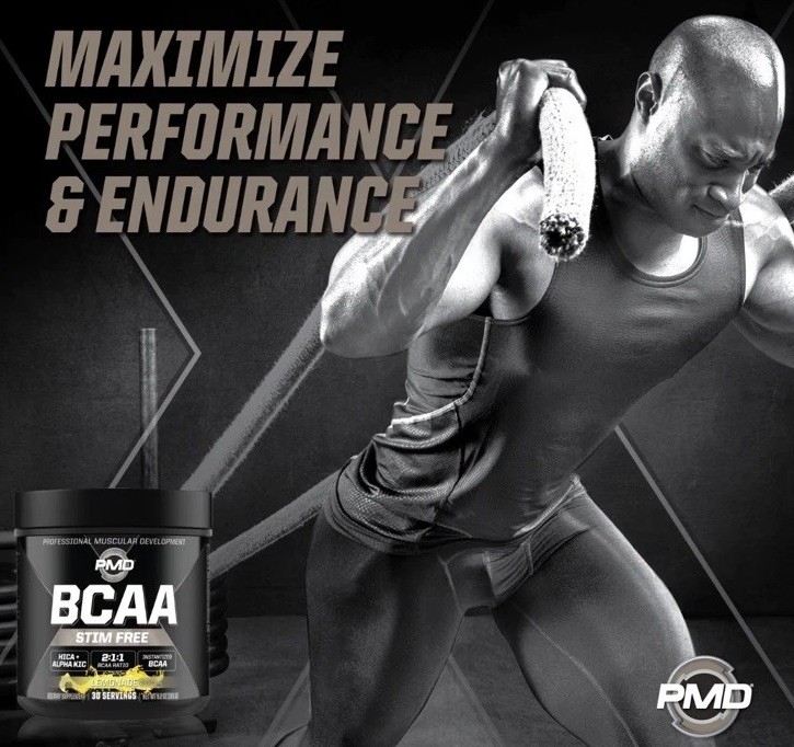 PMD BCAA Stim-Free Amino Acids for Performance & Recovery – Lemonade (30 Serve)