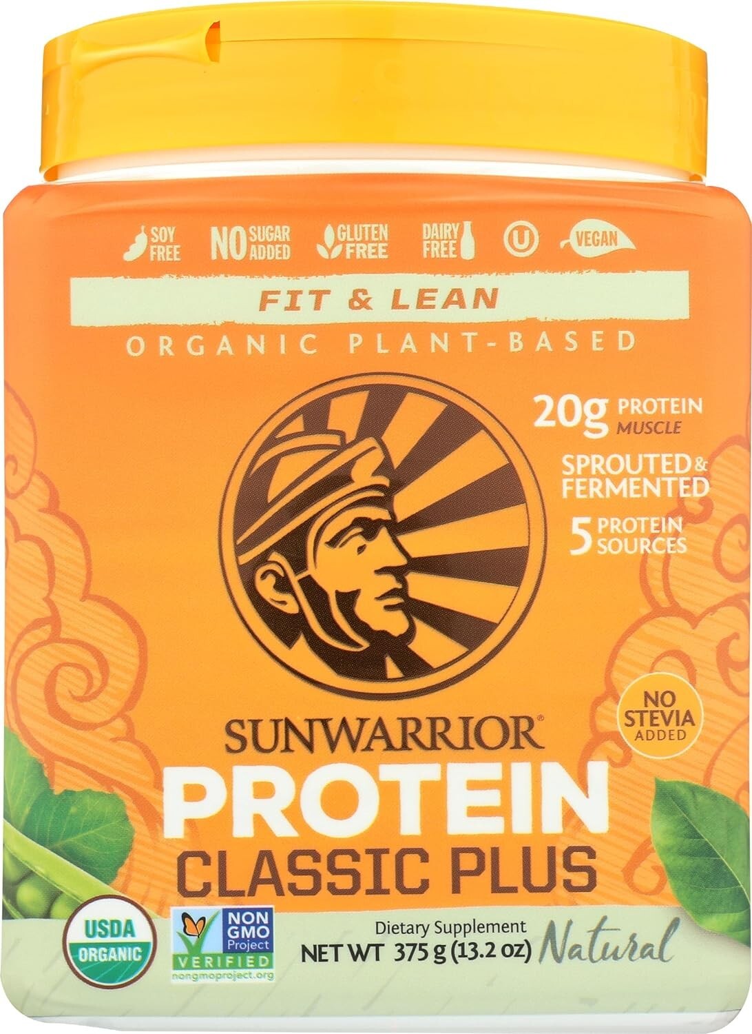 SUNWARRIOR Organic Classic Plus Natural, 375 GR