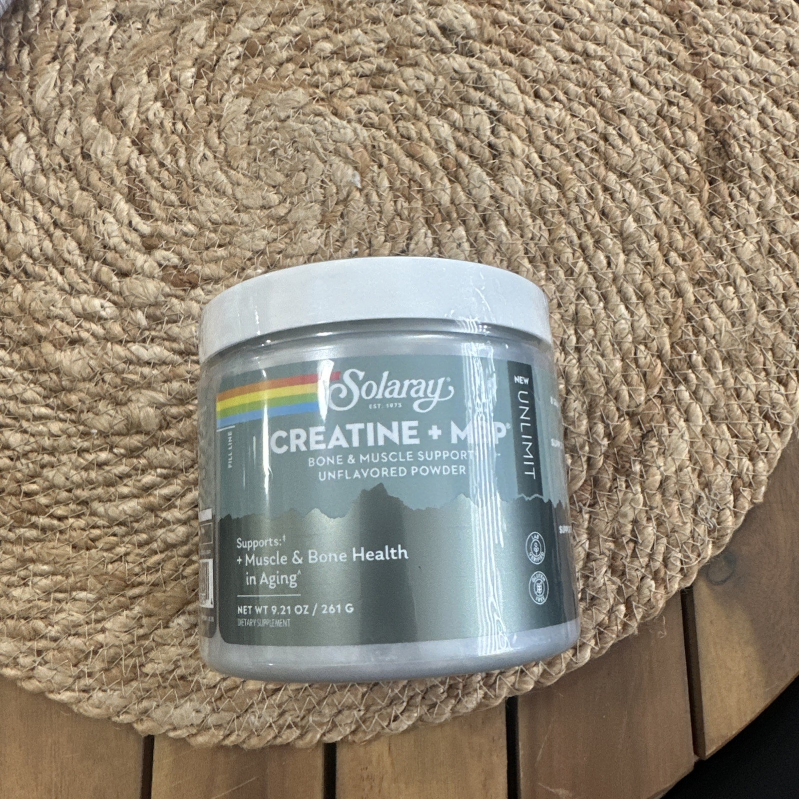 Solaray Creatine MBP BONE&Muscle Support Unflavored Powder