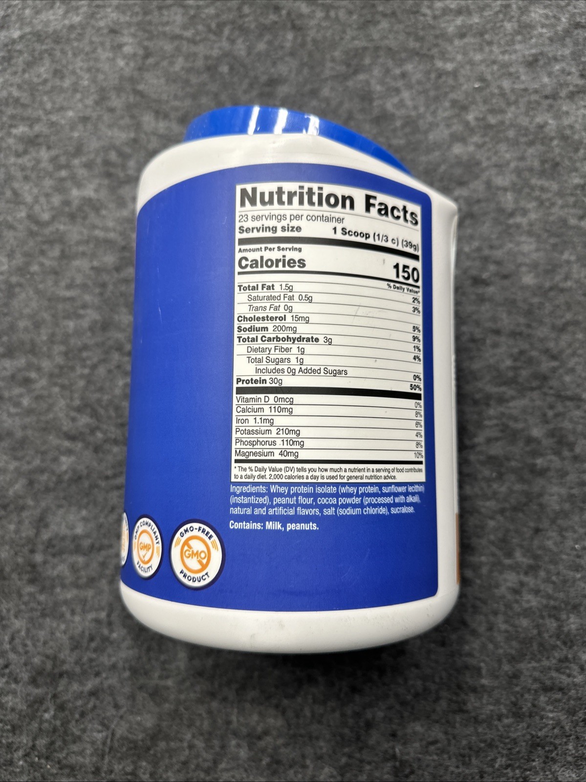 Nutricost Whey Protein Isolate (Chocolate Peanut Butter, 2 Lb) Protein Powder