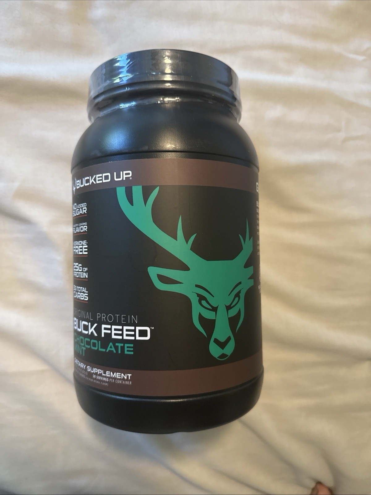 Bucked Up Whey Chocolate 30 Servings, 25g Protein, Hormone-free,