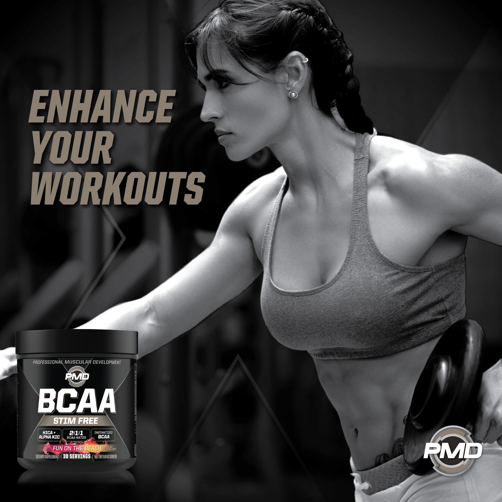 PMD BCAA’s Stim-Free for Performance & Recovery – Fun on the Beach (30 Serve)