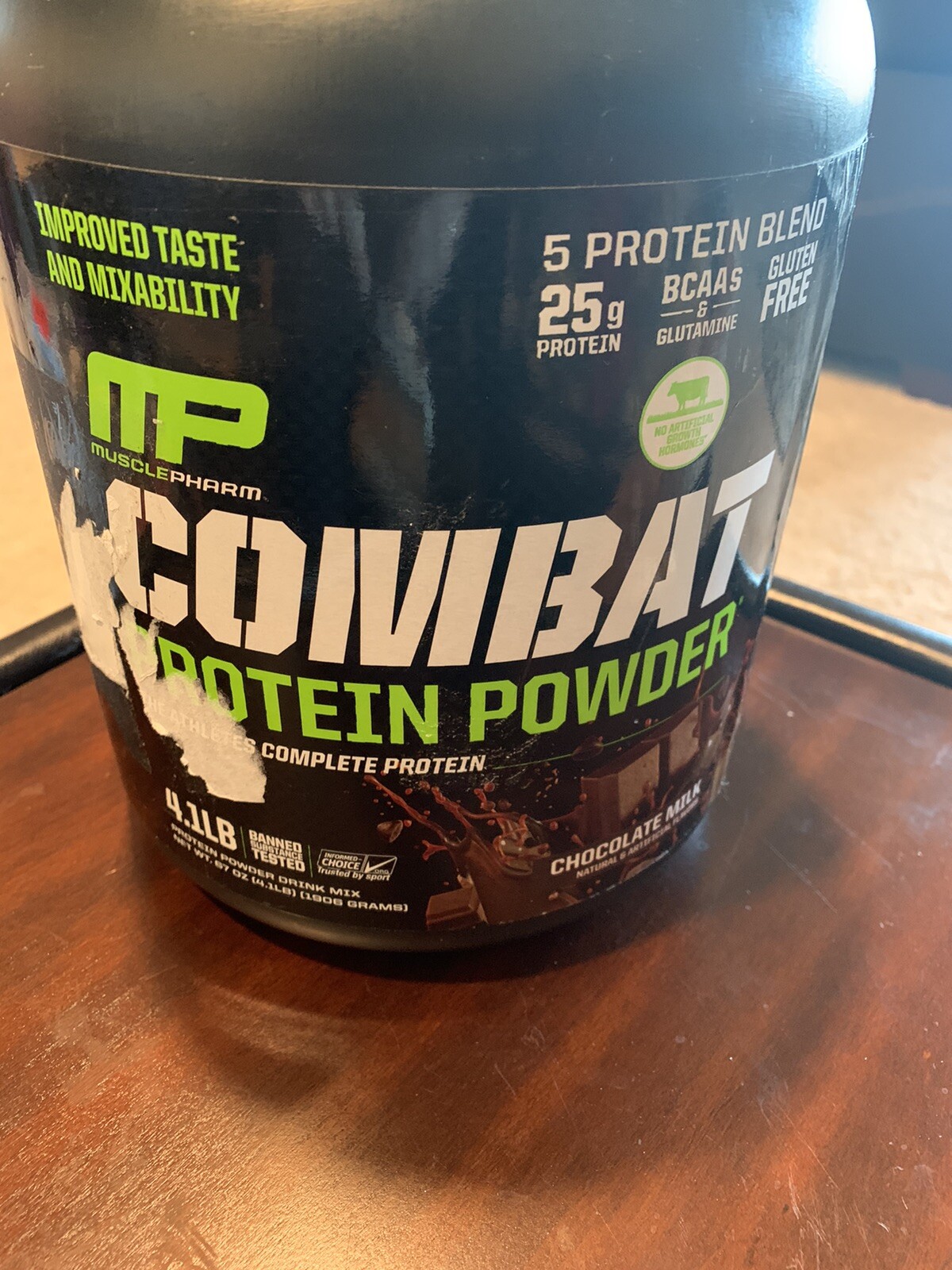 Combat protein powder, chocolate milk, 4.1 lbs