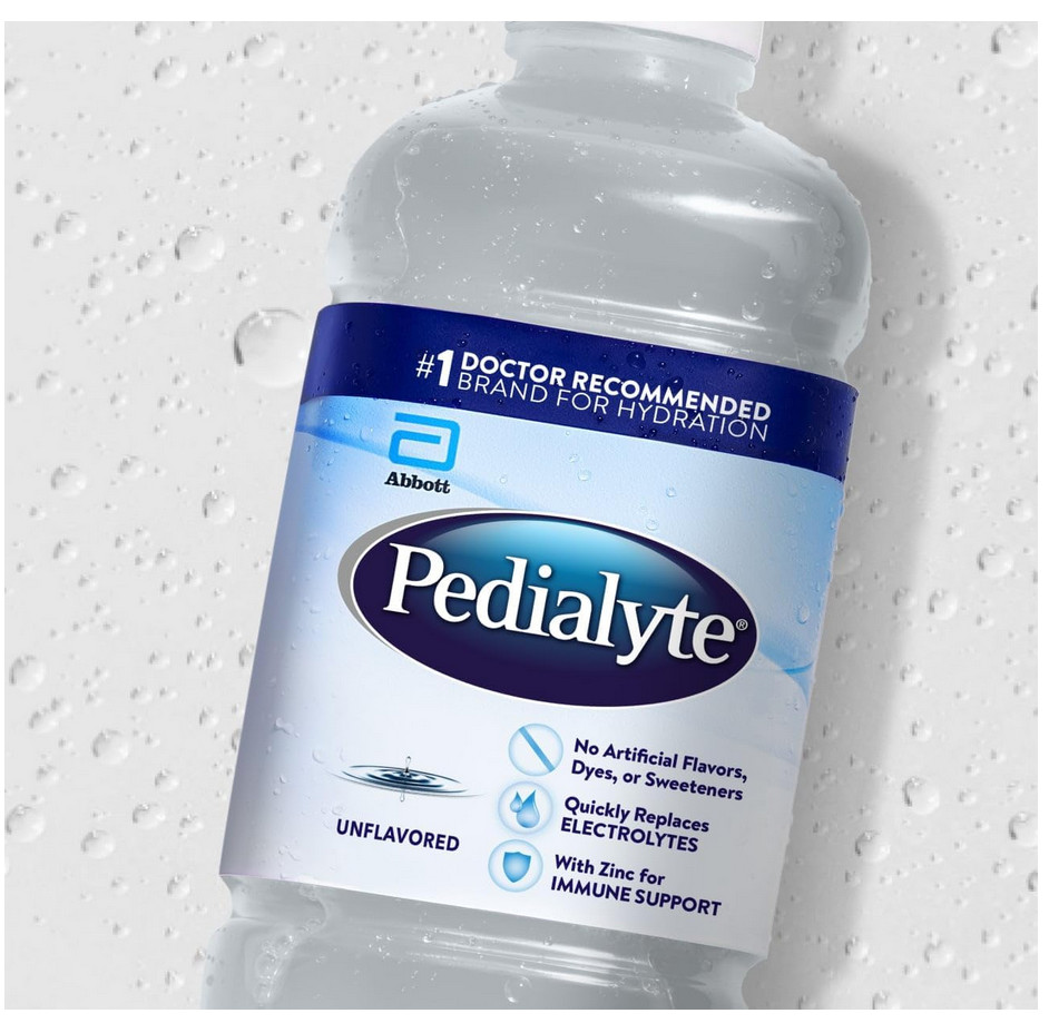 4 Pack Pedialyte Electrolyte Drink 33.8oz 1L Hydration Solution Choose Flavor N