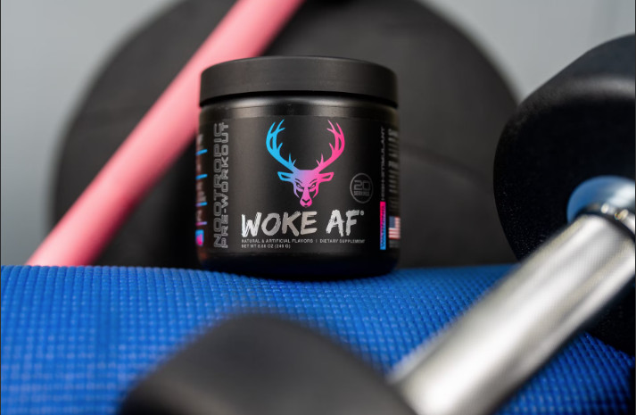 Bucked Up Woke AF Pre-Workout Powder 333mg Caffeine Miami 20 Servings