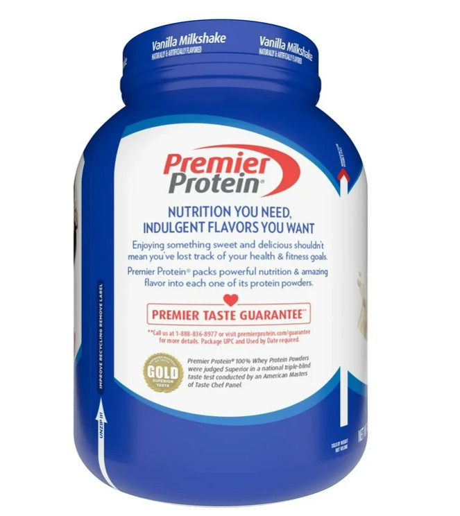 Premier Protein 30g High Protein Powder, Vanilla Milkshake.