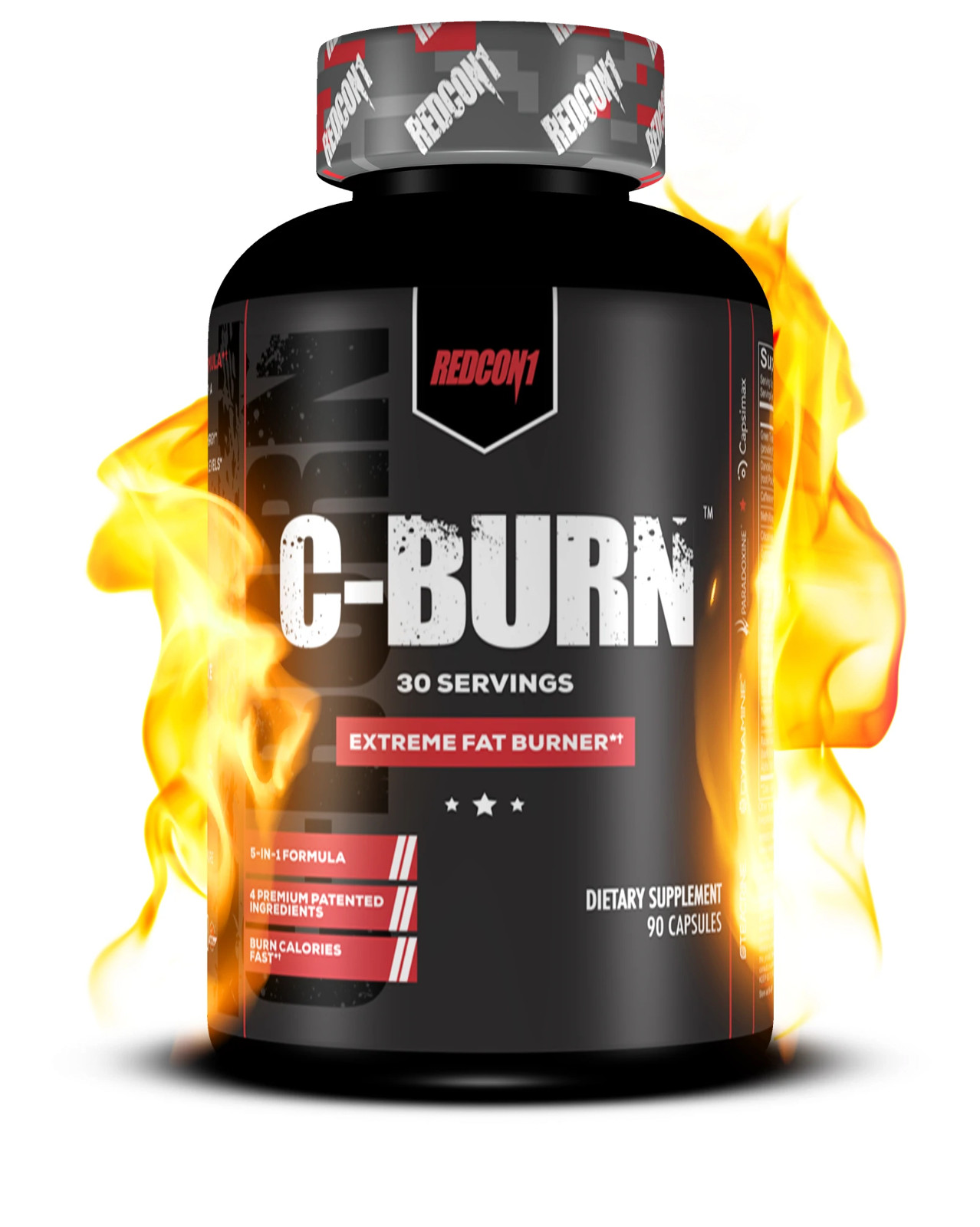 Redcon1 C-Burn Extreme Hardcore Weight Loss Fat Burner 90 Capsules New Bottle