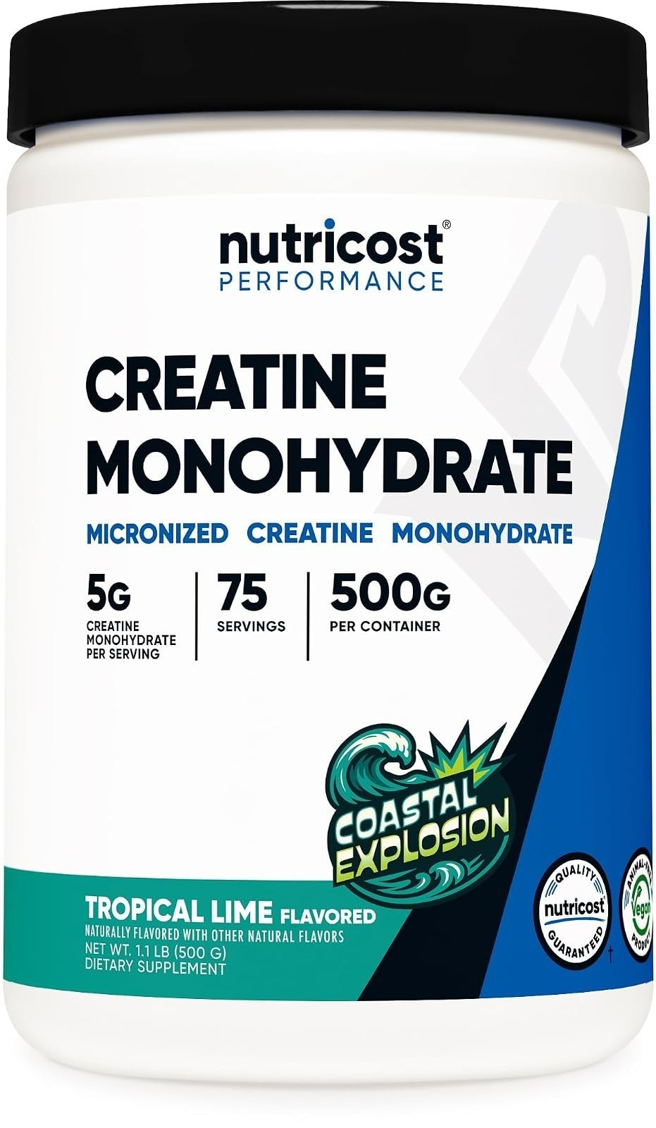 Nutricost Creatine Monohydrate Powder 500G | 100 Servings | Unflavored