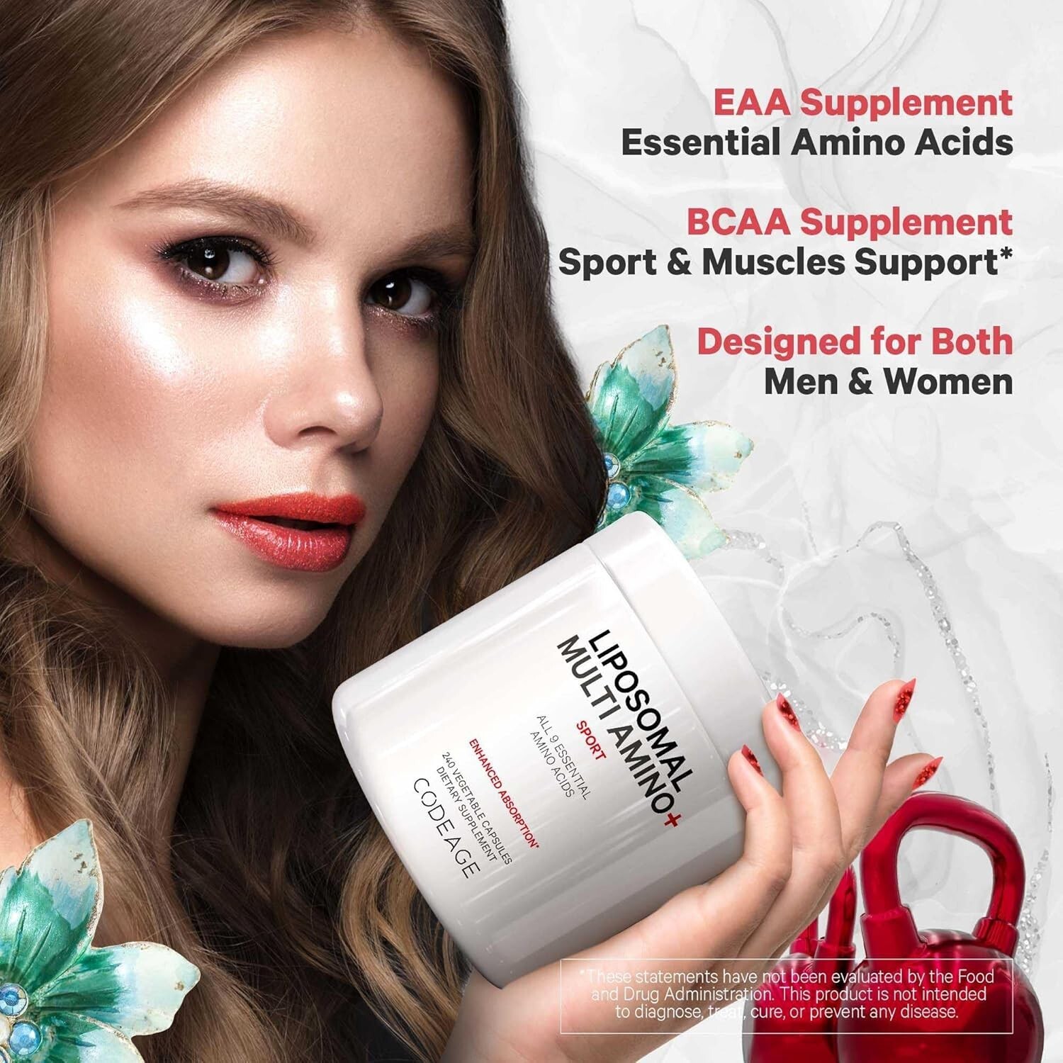 Multi Amino+ BCAA & EAA Supplement, 9 Essential Amino Acids, Liposomal Delivery