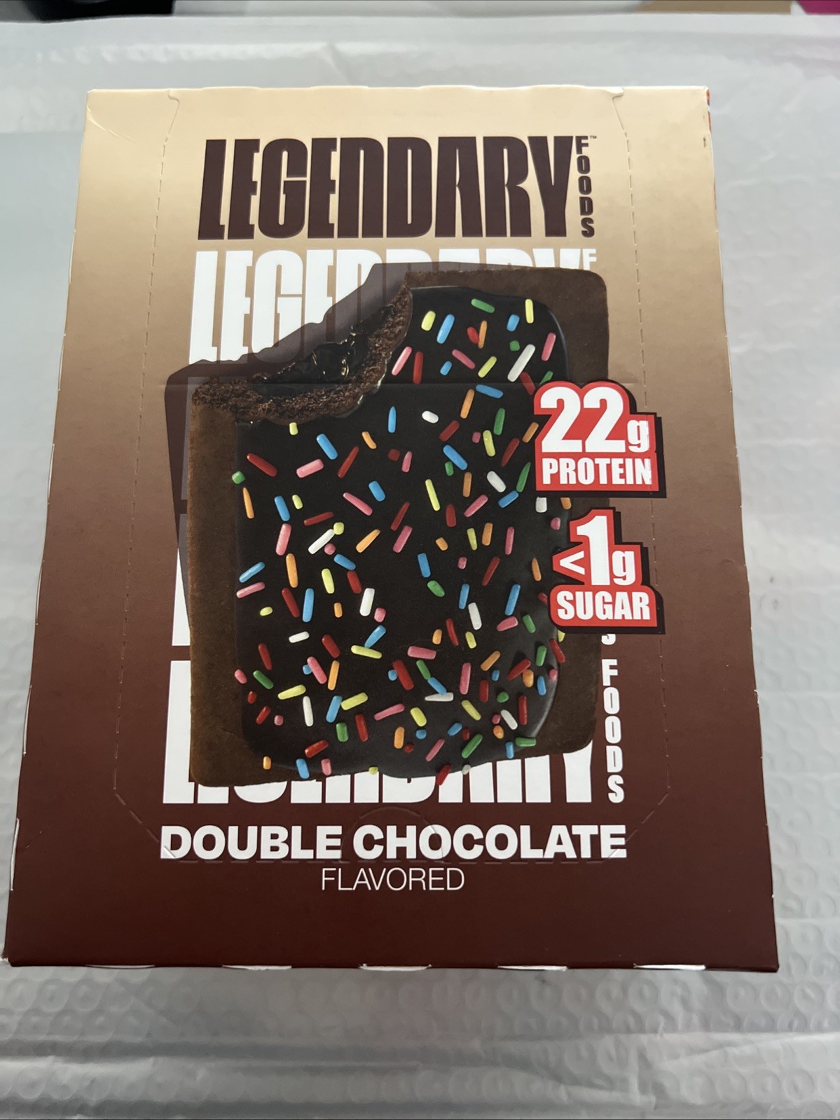 8 pack Legendary Foods Double Chocolate Protein Pastry 22g Gluten-Free exp 05/26