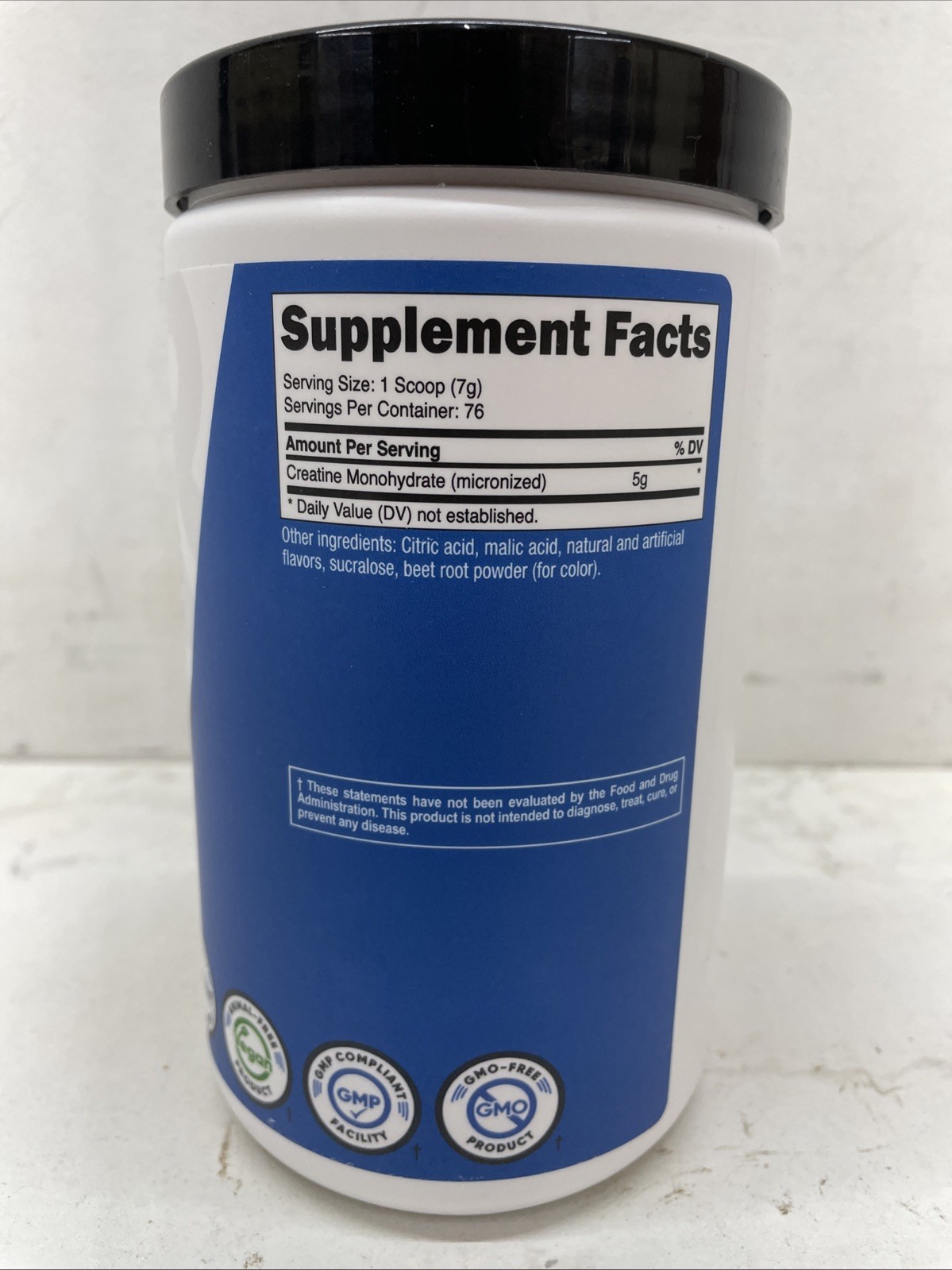Nutricost Performance Creatine Monohydrate Powder 500G Fruit Punch Expires 5/28