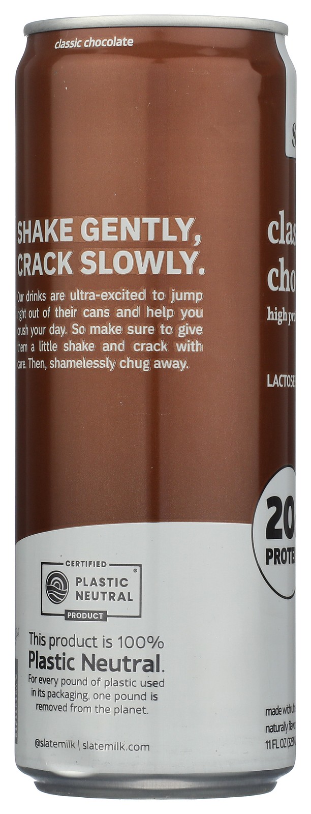 Slate Classic Chocolate High Protein Milk Shake 11 Fl Oz 12 Pack