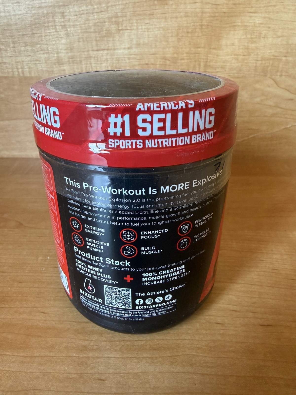 Six Star Pre-Workout Explosion 2.0 Fruit Punch 9.52 oz Extreme Energy Exp 06/27