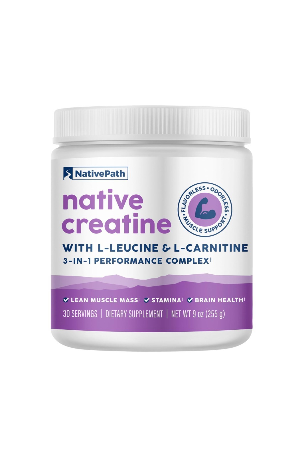 Creatine Monohydrate Powder, Unflavored, 30 Servings | 5g Creatine, Muscle Recov