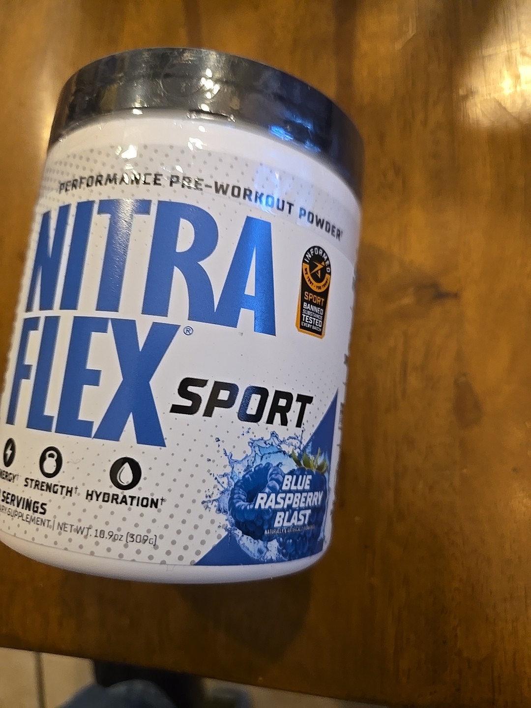 Nitraflex Sport Pre-Workout Powder 20 Servings – Blue Raspberry Exp 07/2027