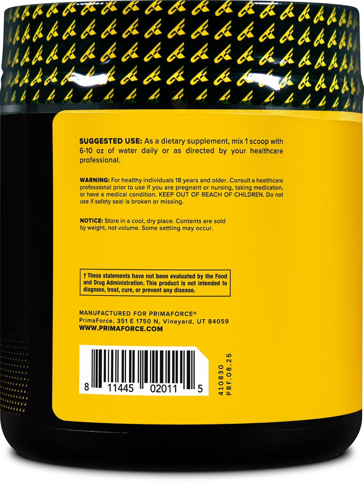 PrimaForce L-Citrulline Malate Powder – 200g, Unflavored Pre Workout Supplement