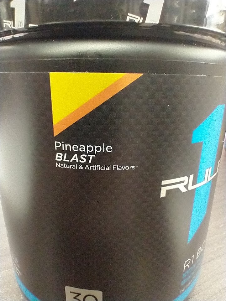 2 Pack Rule 1 BCAA 30 Serv 2:1:1 Pineapple Blast & Unflavored Amino Acid