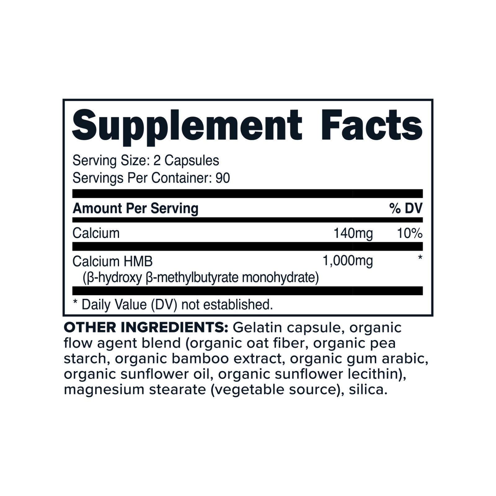 PrimaForce HMB 1000mg, 180 Capsules (500mg Per Capsule)