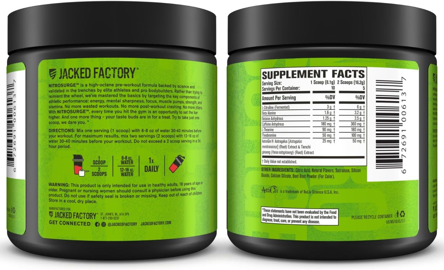 NITROSURGE Pre Workout Supplement – Endless Energy, Instant Strength Gains, C…